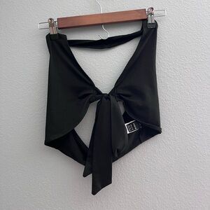 black halter top that ties in the front